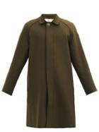 Matchesfashion.com Toogood - The Driver Single-breasted Wool-blend Coat - Mens - Green