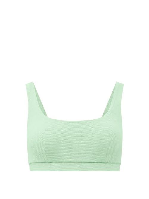 Matchesfashion.com Cossie + Co - The Gemma Scoop-neck Bikini Top - Womens - Green