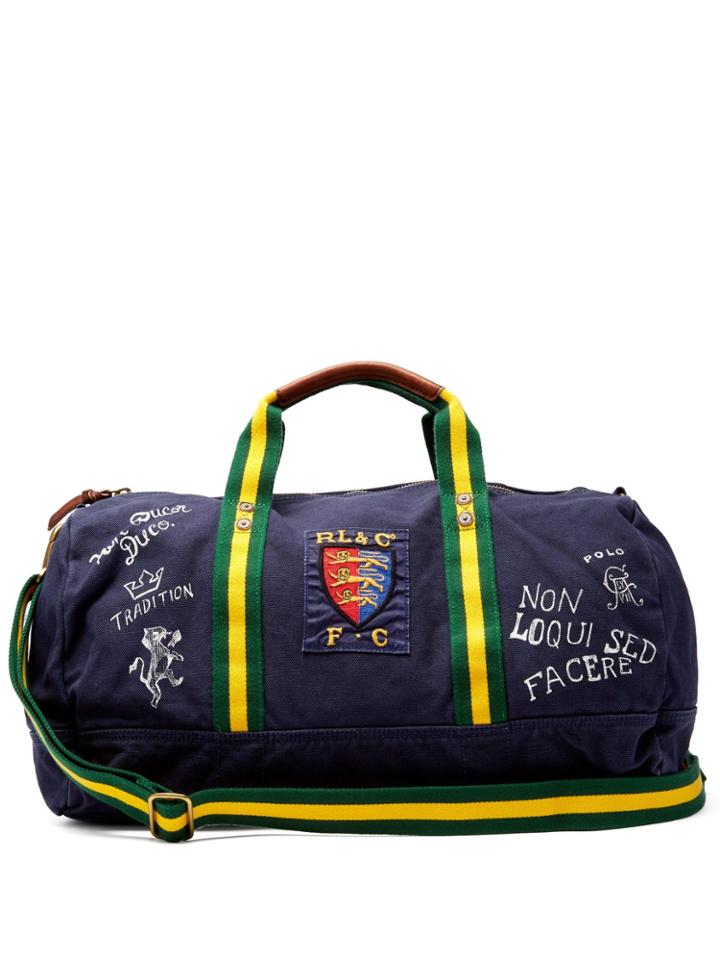 Polo Ralph Lauren Crest Cotton-canvas Weekend Bag
