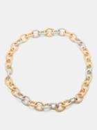 Carolina Bucci - Florentine Finish Trio Links 18kt Gold Necklace - Womens - Gold Multi