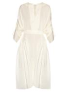 Maison Rabih Kayrouz Ruffle-trimmed Satin Dress