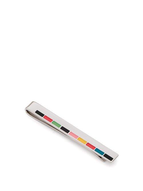 Matchesfashion.com Paul Smith - Artist Stripe Tie Pin - Mens - Silver Multi