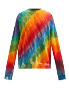 Mens Rtw The Elder Statesman - Tie-dye Cotton-blend Terry Sweatshirt - Mens - Multi