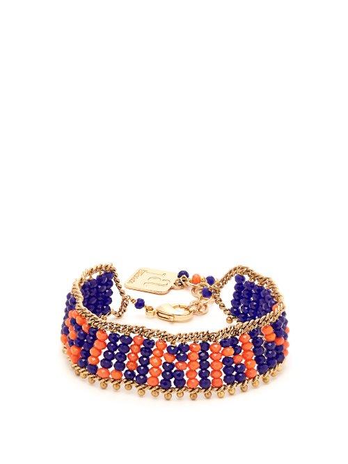 Matchesfashion.com Rosantica By Michela Panero - Sunny Beaded Bracelet - Womens - Navy