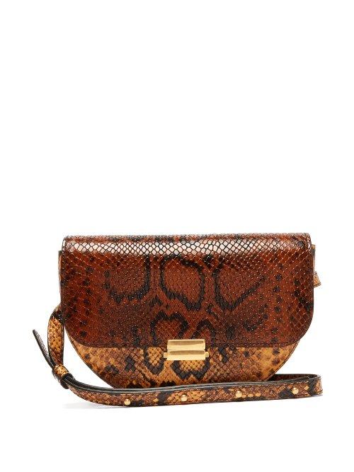 Matchesfashion.com Wandler - Anna Python Effect Leather Belt Bag - Womens - Python