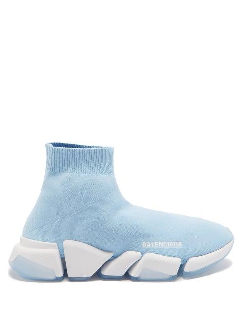 Balenciaga - Speed 2.0 Trainers - Womens - Light Blue