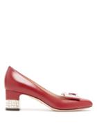 Matchesfashion.com Gucci - Madelyn Crystal Embellished Leather Pumps - Womens - Red