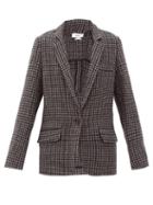 Matchesfashion.com Isabel Marant Toile - Charly Single-breasted Houndstooth Wool Blazer - Womens - Grey Multi