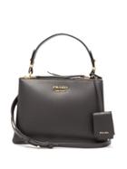 Matchesfashion.com Prada - Deux Leather Handbag - Womens - Black