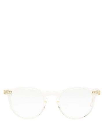 Monc - Kallio Round Bio-acetate Glasses - Mens - Crystal