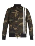 Matchesfashion.com Valentino - Camouflage Print Bomber Jacket - Mens - Green