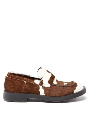 Camperlab - 1978 Cow-print Calf Hair Loafers - Mens - Brown White
