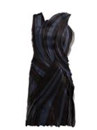 Matchesfashion.com Lanvin - Tiered Silk Voile And Satin Mini Dress - Womens - Black