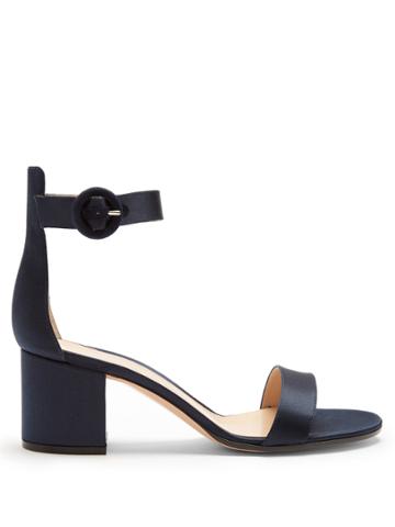 Gianvito Rossi Versilia 60 Block-heel Satin Sandals