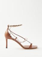 Jimmy Choo - Oriana 75 Leather Sandals - Womens - Tan