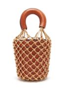 Matchesfashion.com Staud - Moreau Macram And Leather Bucket Bag - Womens - Brown Multi