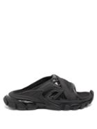 Matchesfashion.com Balenciaga - Track Layered Neoprene And Rubber Slides - Womens - Black