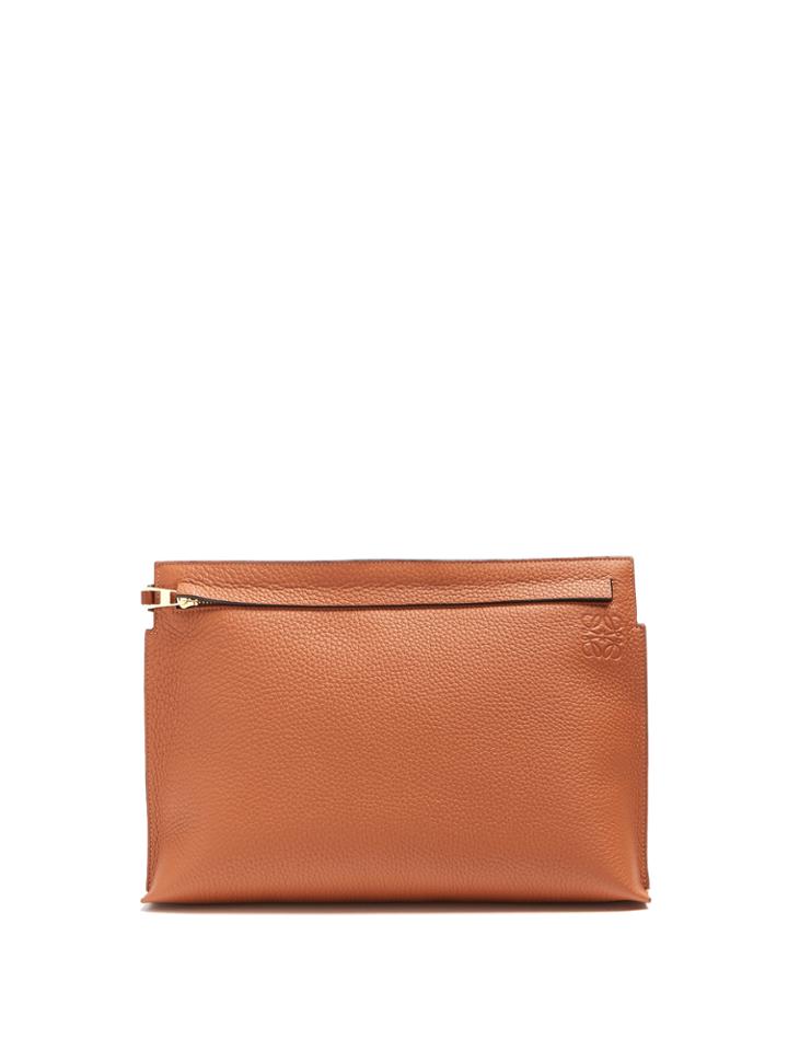 Loewe Grained Leather Pouch