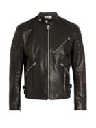 Matchesfashion.com Acne Studios - Oliver Chevron Leather Jacket - Mens - Black