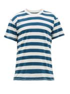 Matchesfashion.com Jeanerica Jeans & Co. - Striped Organic Cotton-jersey T-shirt - Mens - Navy White