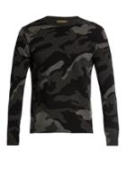 Valentino Camouflage-intarsia Cashmere Sweater