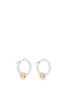 Matchesfashion.com Spinelli Kilcollin - Ara 18kt Gold, Silver & Diamond Hoop Earrings - Womens - Silver