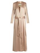 Galvan Silk-satin Trench Coat
