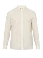 Matchesfashion.com Saint Laurent - Jacquard Motif Crepe Shirt - Mens - Cream