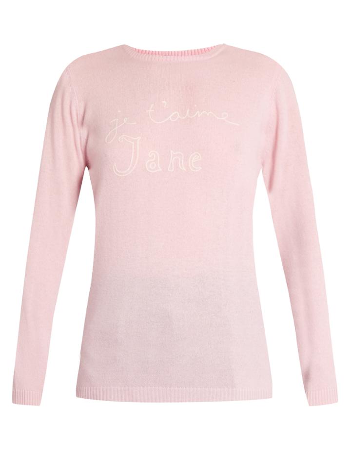 Bella Freud Je T'aime Jane Cashmere Sweater