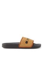 Marni - Woven-logo Slides - Mens - Brown Black