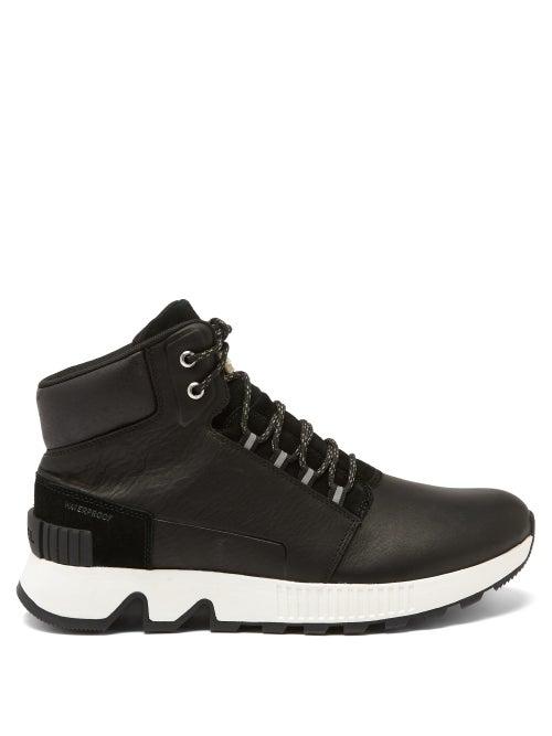 Matchesfashion.com Sorel - Mac Hill&trade; Leather High-top Trainers - Mens - Black