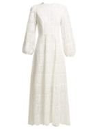 Matchesfashion.com Zimmermann - Wayfarer Crochet Lace Maxi Dress - Womens - Cream