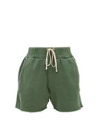 Les Tien - Yacht Fleece-back Jersey Shorts - Womens - Green