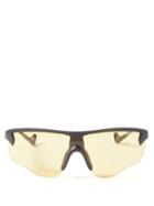District Vision - Junya Racer Rectangular Nylon Sunglasses - Mens - Yellow