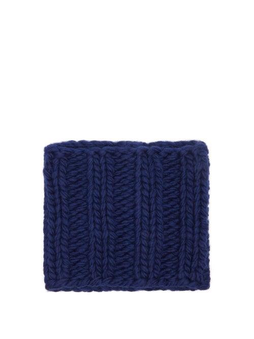 Jw Anderson - Ribbed-knit Wool Snood - Womens - Navy