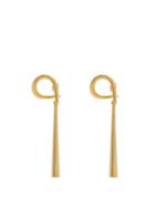 Matchesfashion.com Charlotte Chesnais - Punk Pendant 18kt Gold-vermeil Earrings - Womens - Gold