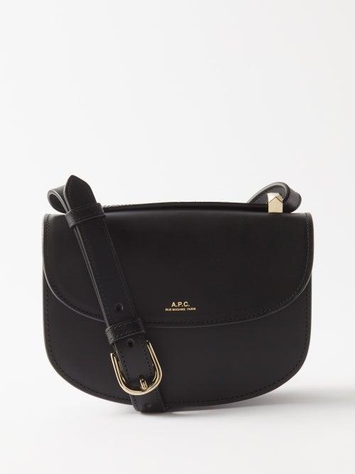 A.p.c. - Genve Mini Smooth-leather Shoulder Bag - Womens - Black