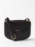 A.p.c. - Genve Mini Smooth-leather Shoulder Bag - Womens - Black