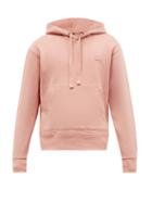 Matchesfashion.com Acne Studios - Ferris Face-appliqu Cotton Hooded Sweatshirt - Mens - Pink