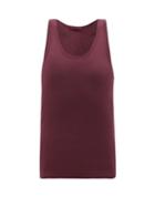 Matchesfashion.com Wardrobe. Nyc - Ribbed Cotton-jersey Tank Top - Womens - Burgundy