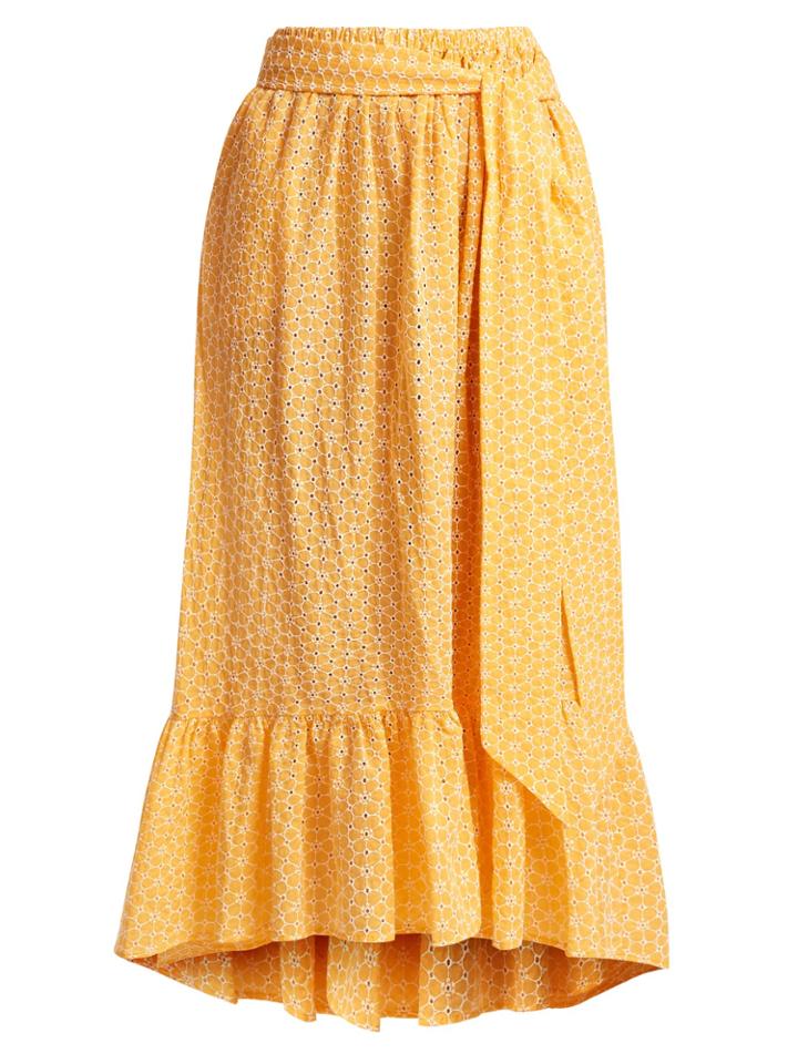 Lisa Marie Fernandez Nicole Broderie-anglaise Cotton Skirt