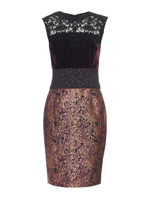 Sophie Theallet Velvet Metallic Dress