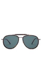 Matchesfashion.com Tom Ford Eyewear - Tripp Aviator Sunglasses - Mens - Tortoiseshell