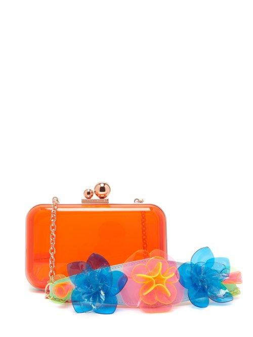 Matchesfashion.com Sophia Webster - Vivi Jumbo Lilico Plexi Clutch - Womens - Orange Multi