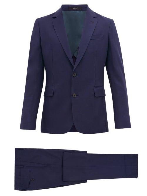 Matchesfashion.com Paul Smith - Single-breasted Virgin Wool Suit - Mens - Navy