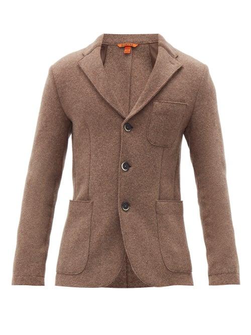 Matchesfashion.com Barena Venezia - Slanega Single-breasted Wool-blend Blazer - Mens - Grey