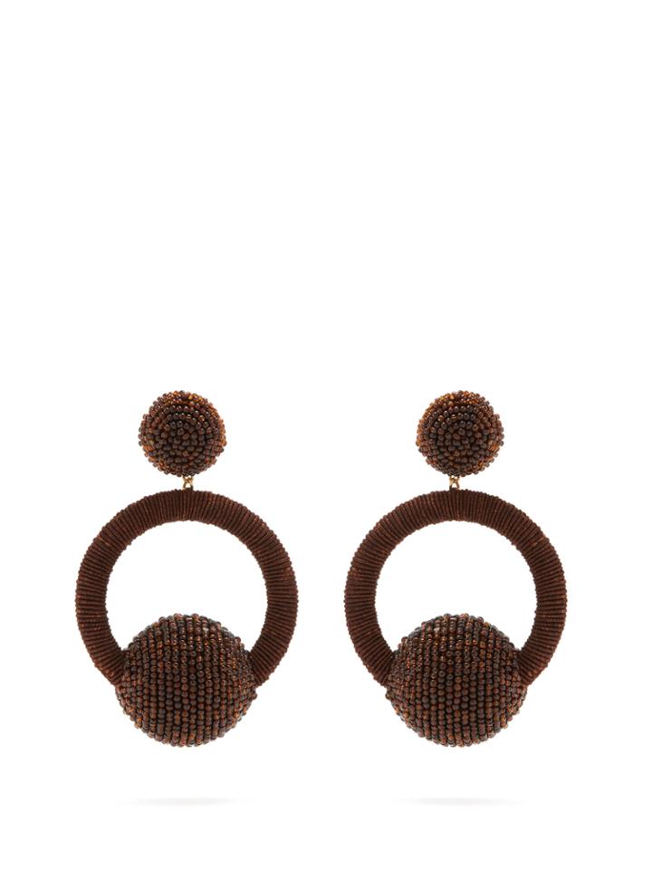 Rebecca De Ravenel Cindy Hoop-drop Clip-on Earrings
