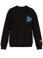 Matchesfashion.com Heron Preston - Magic Print Cotton Sweatshirt - Mens - Black