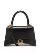 Balenciaga - Hourglass S Leather Bag - Womens - Black