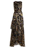 Peter Pilotto Asymmetric Fil Coup Silk-blend Dress